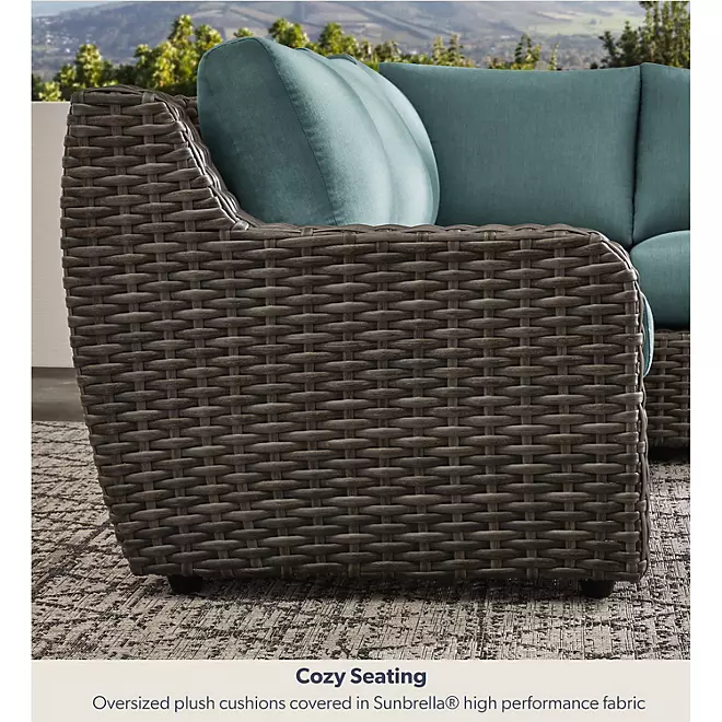 Athena 7-Piece Sectional with Firepit