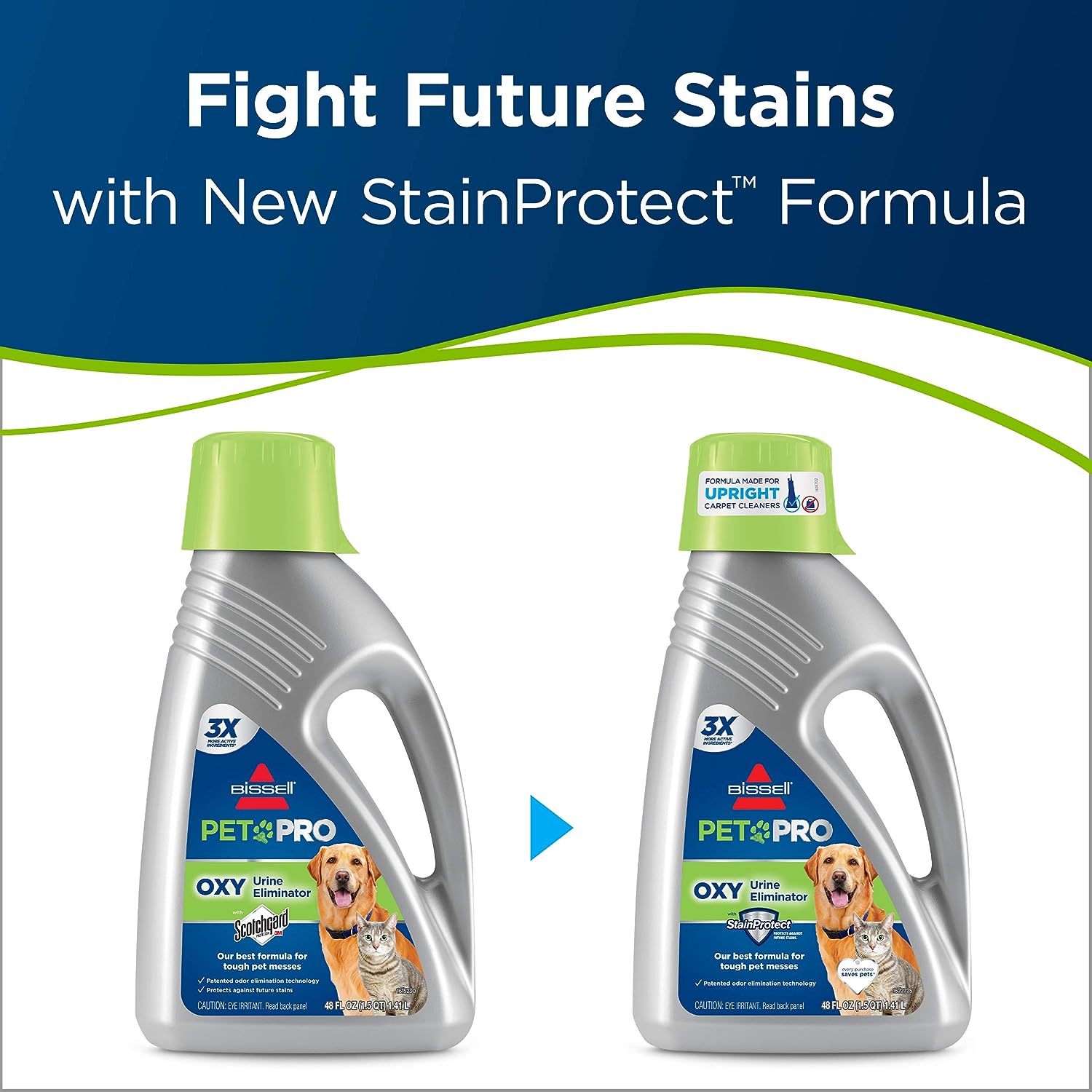 Bissell Professional Pet Urine Elimator with Oxy and Febreze Carpet Cleaner Shampoo 48 Ounce