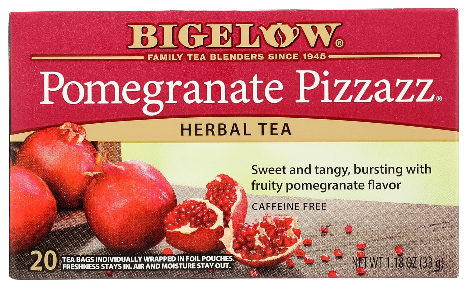 Bigelow Tea Lemon Ginger plus Probiotics Herbal Tea, Caffeine Free Tea with Lemon and Ginger, 18 Count Box (Pack of 6), 108 Total Tea Bags