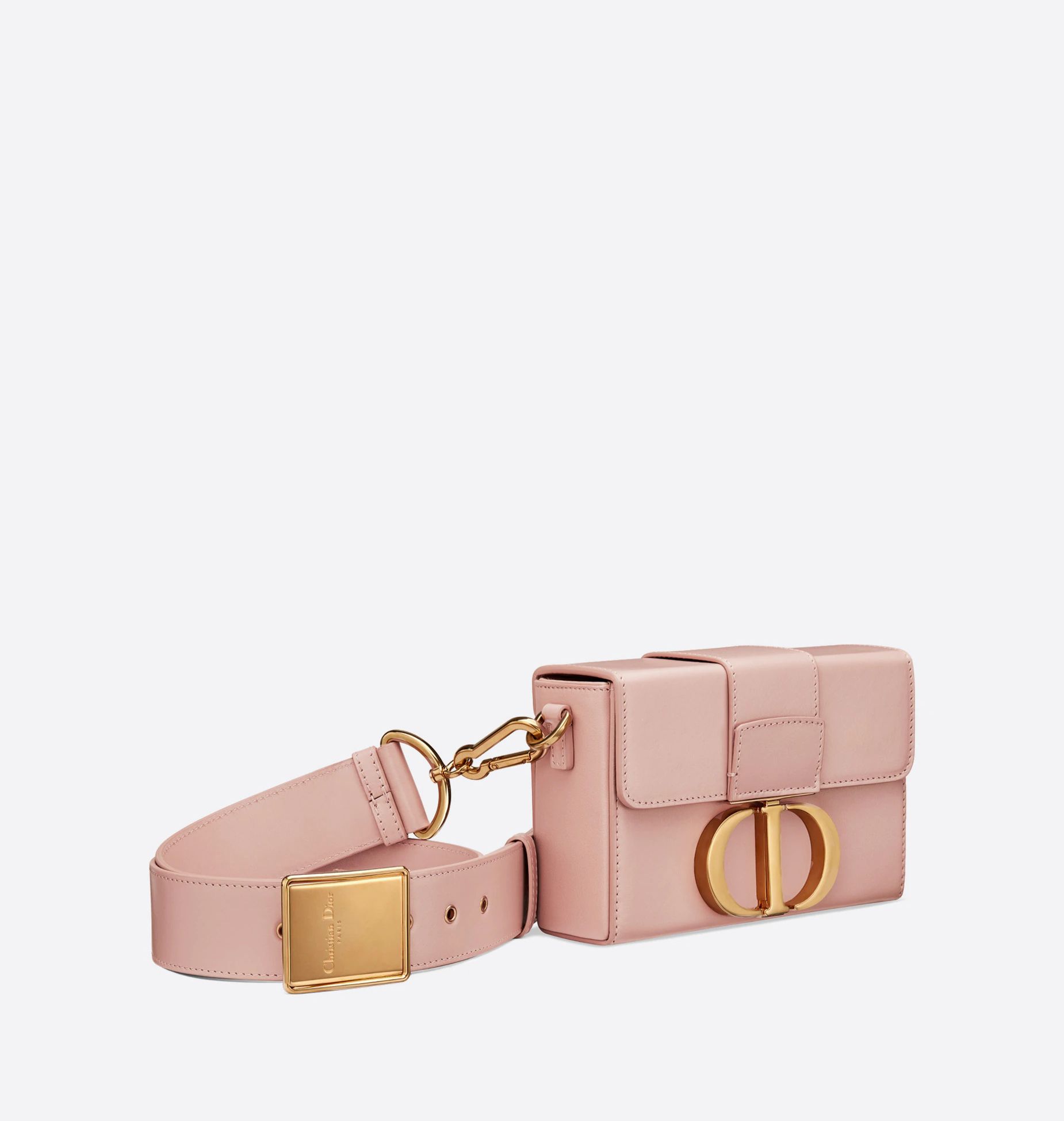 30 Montaigne Box Bag Rose Des Vents Box Calfskin