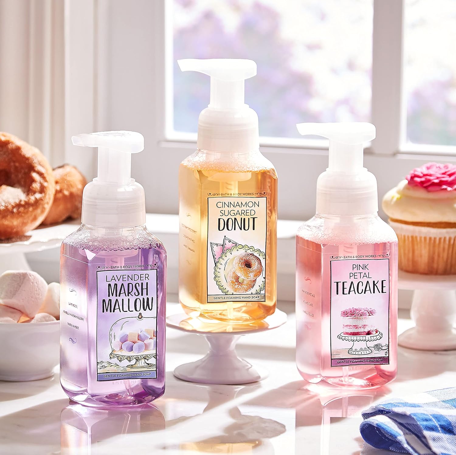 Bath and Body Works FRESH AND BRIGHT Hand Soaps - Set of 5 Gentle Foaming Soaps