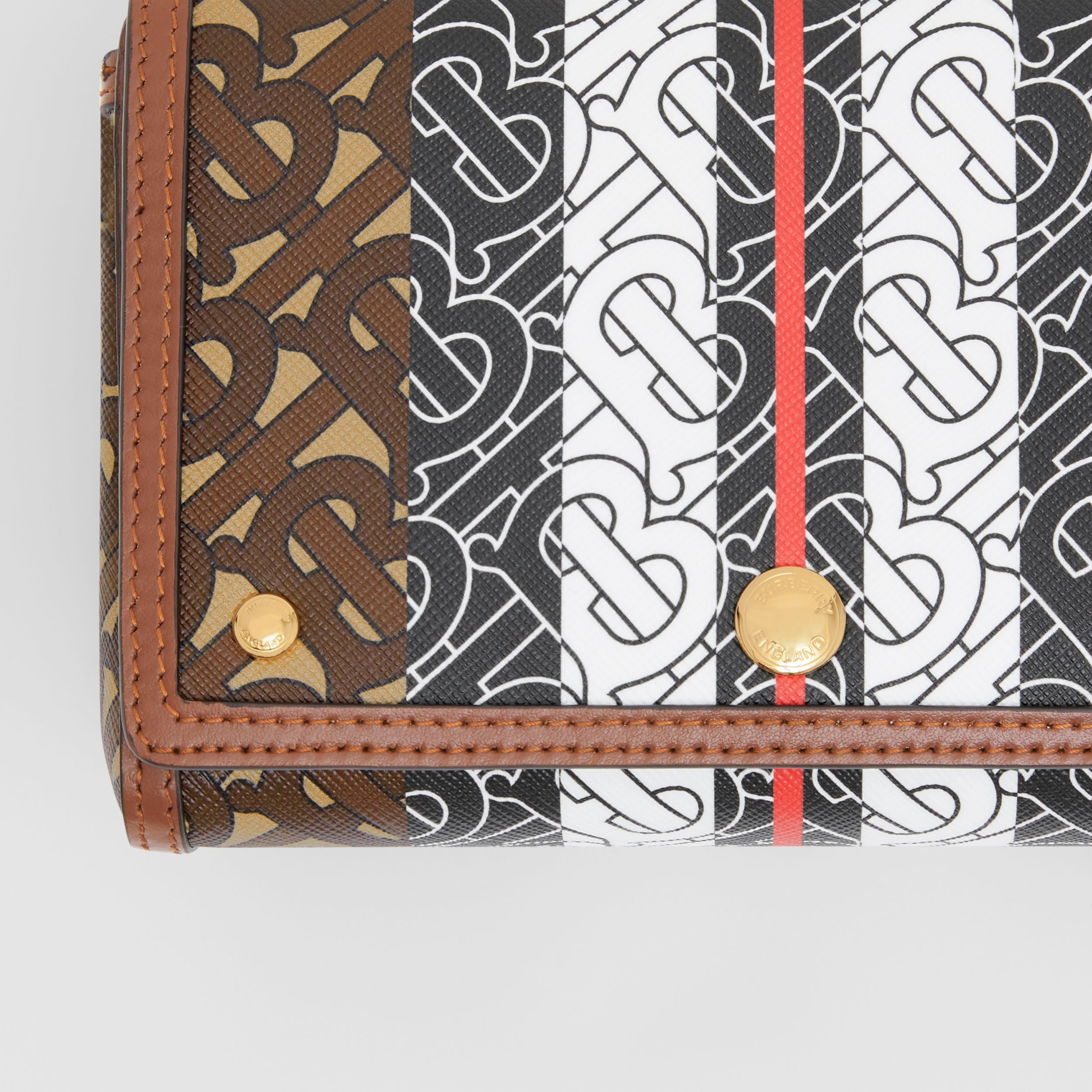 Small Monogram Stripe E-canvas Crossbody Bag