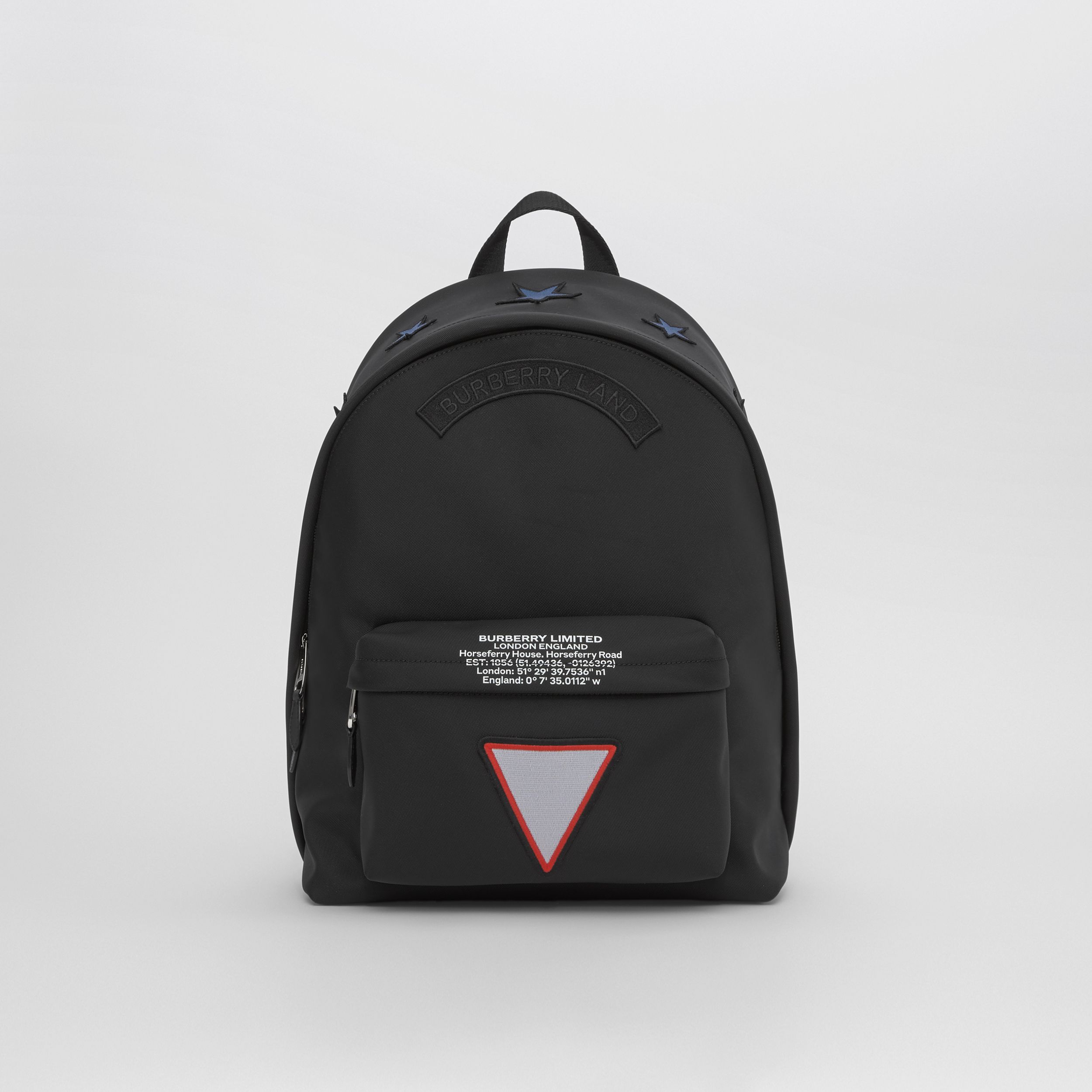 Badge Appliqué Nylon Backpack