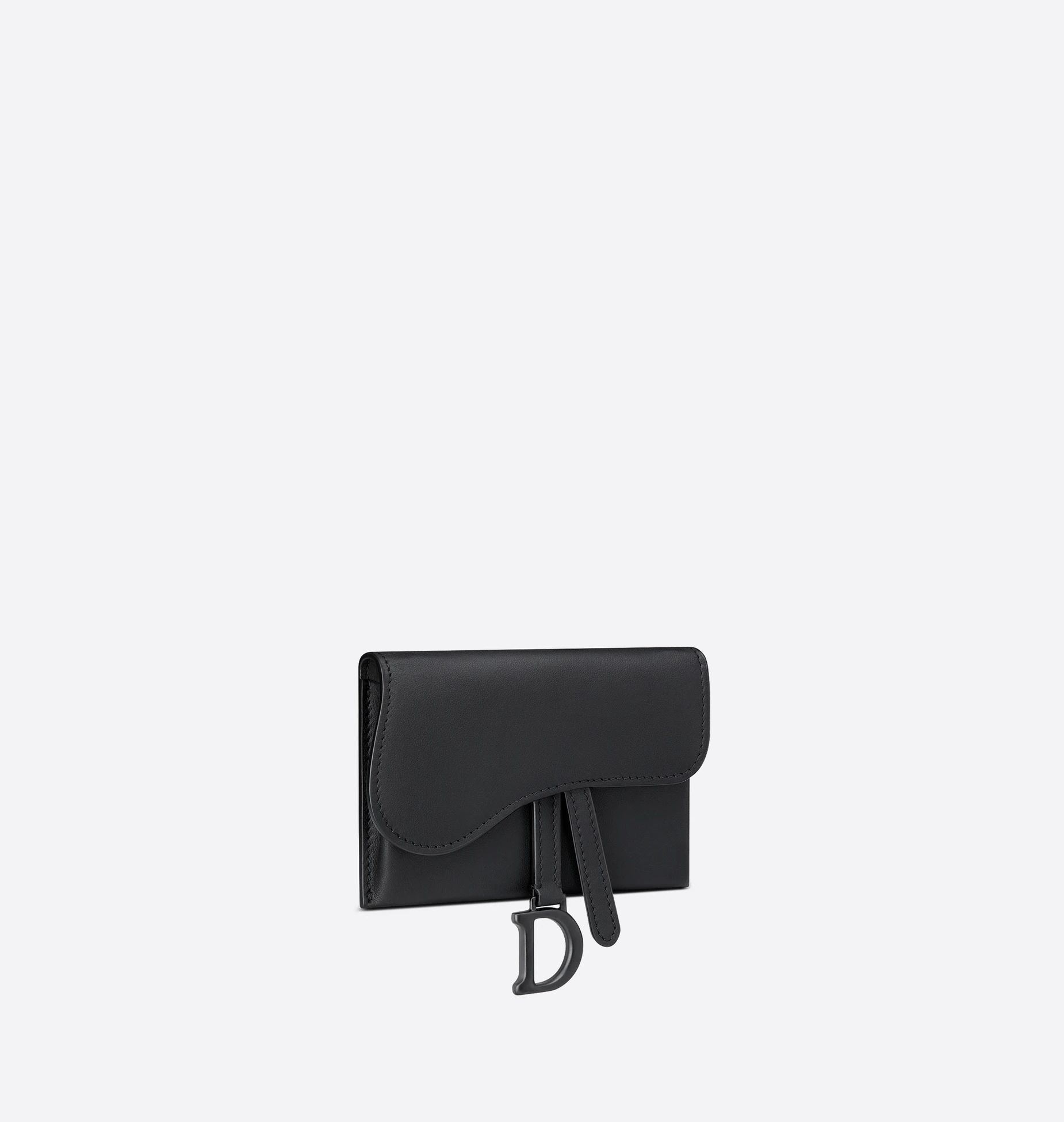 Saddle Nano Pouch Black Ultramatte Calfskin