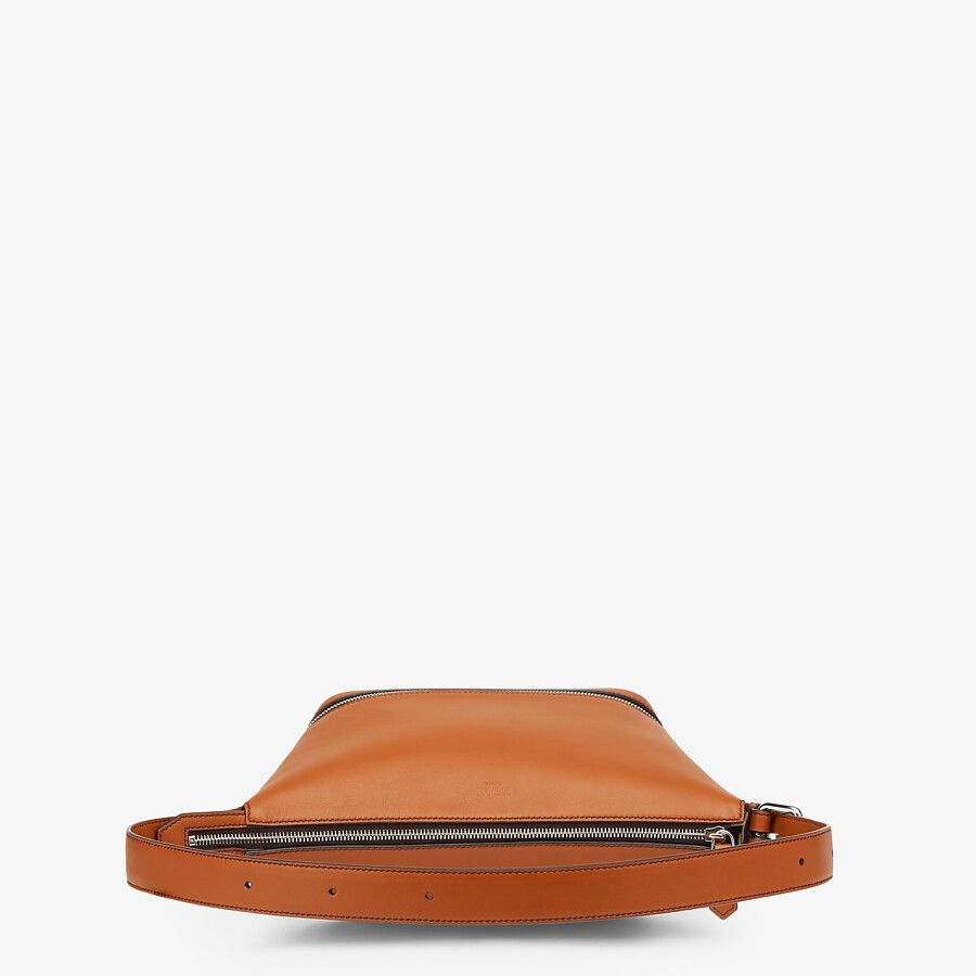 BELT BAG Brown leather belt bag