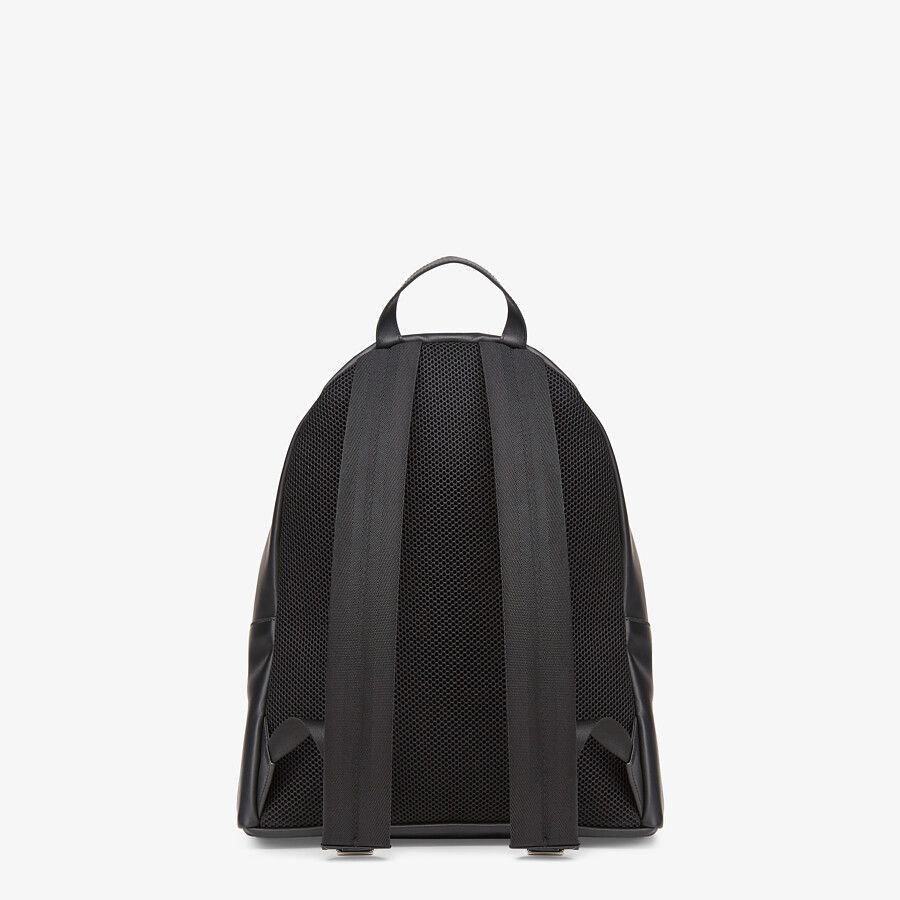 BACKPACK Black leather backpack