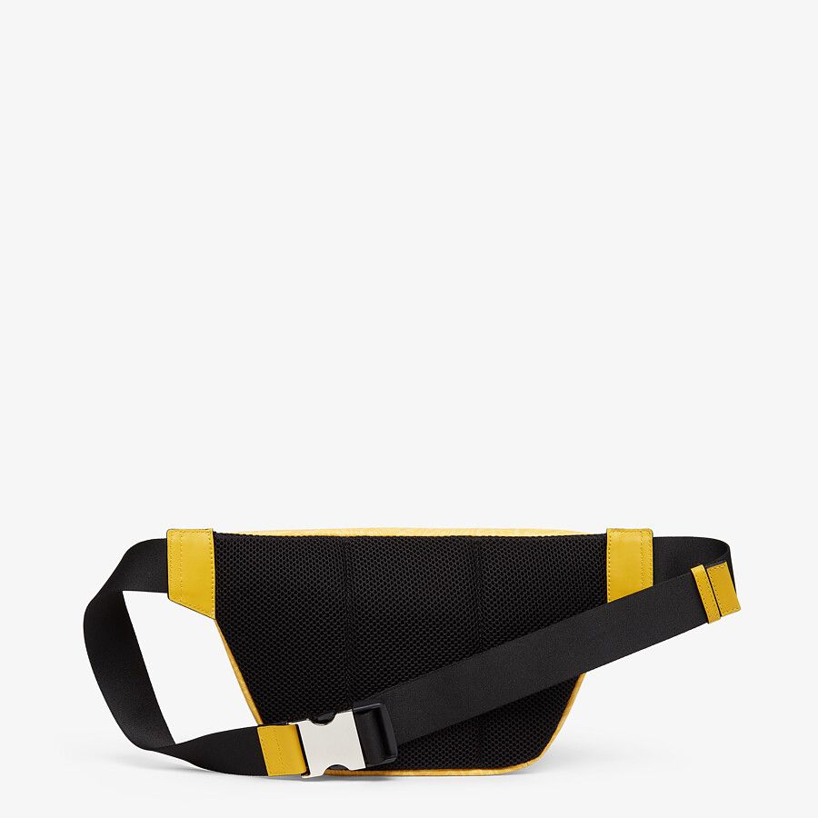 BELT BAG Yellow fabric belt bag