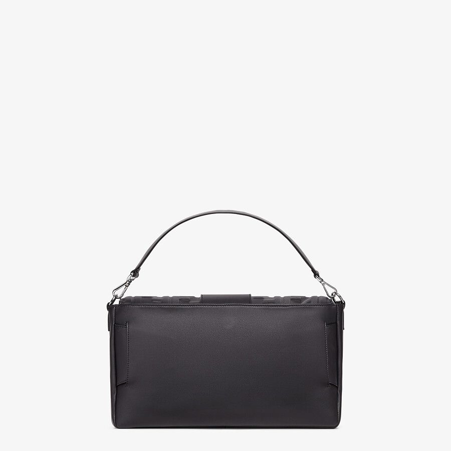 BAGUETTE LARGE Black nappa leather bag