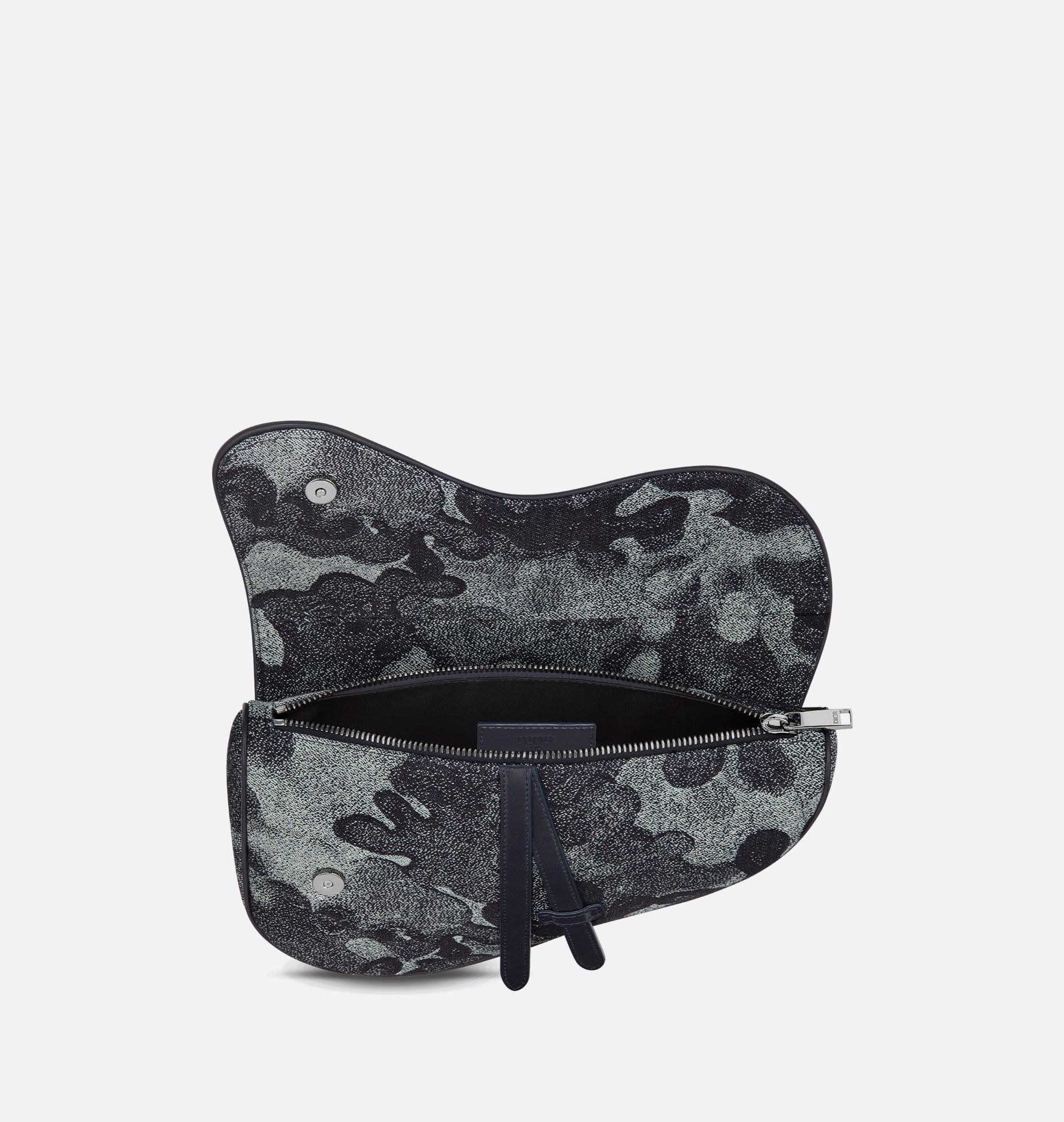 DIOR AND PETER DOIG Saddle Bag Denim Camouflage Jacquard
