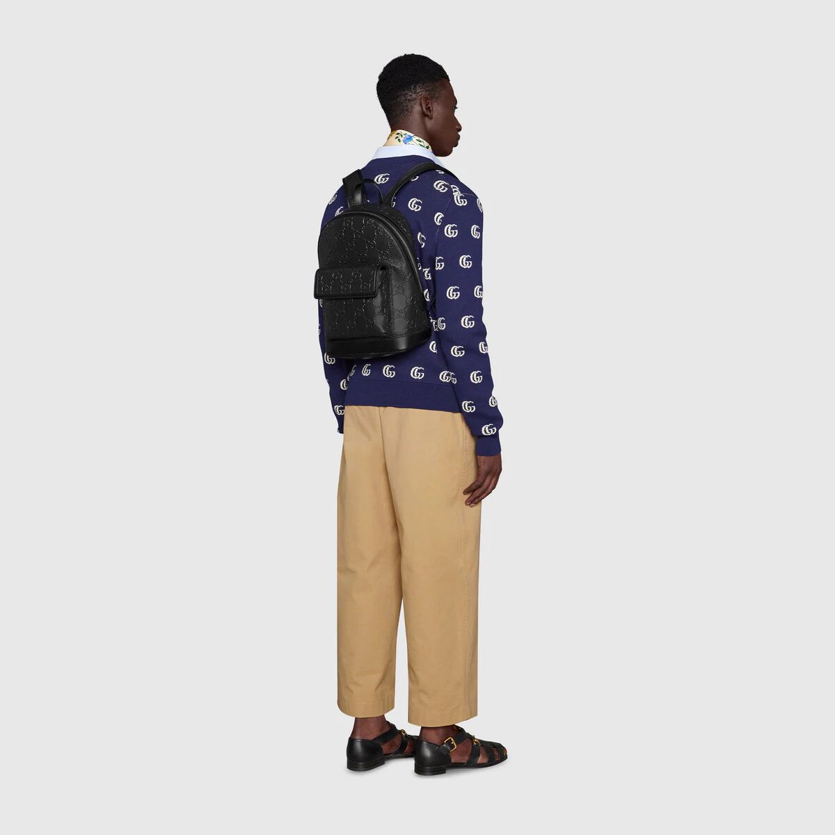 GG embossed backpack