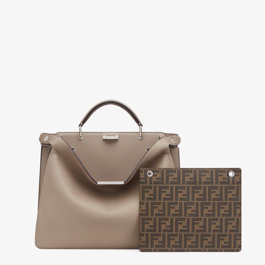 PEEKABOO ISEEU MEDIUM Beige leather bag