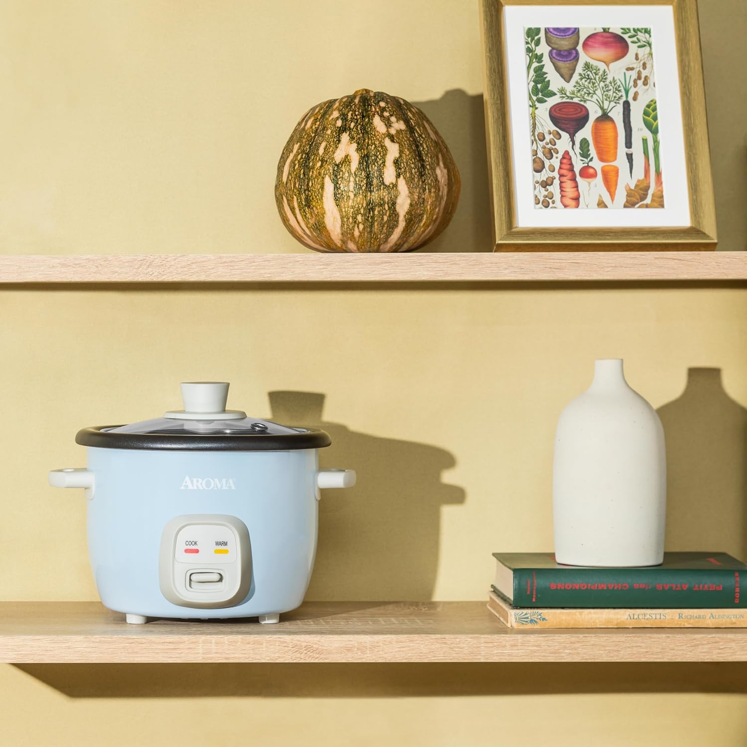 Aroma Housewares 4-Cups (Cooked) / 1Qt. Rice & Grain Cooker (ARC-302NG), White