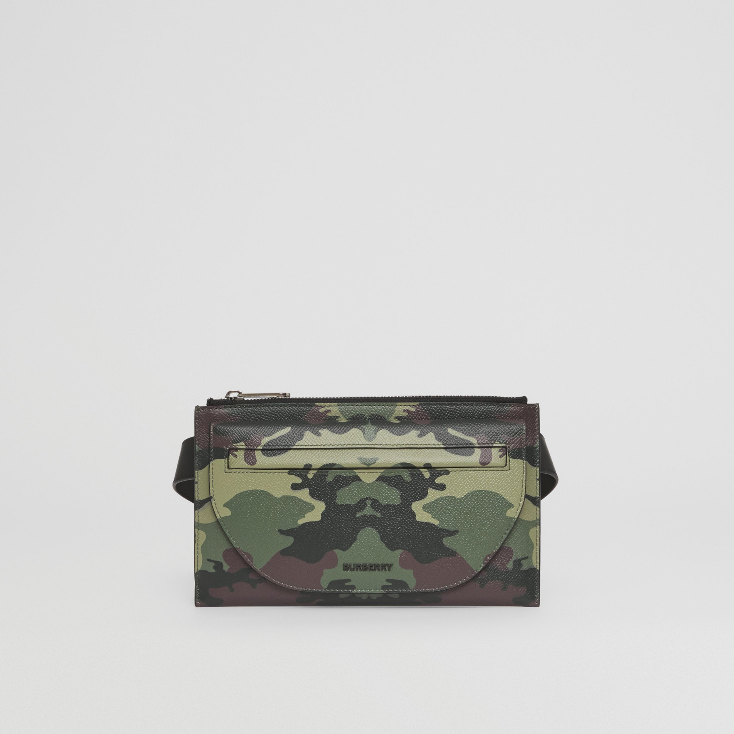 Camouflage Print Leather Olympia Belt Bag