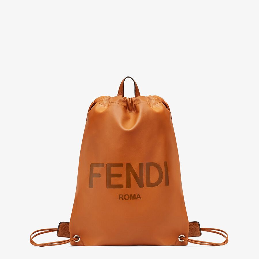 BACKPACK Brown leather backpack
