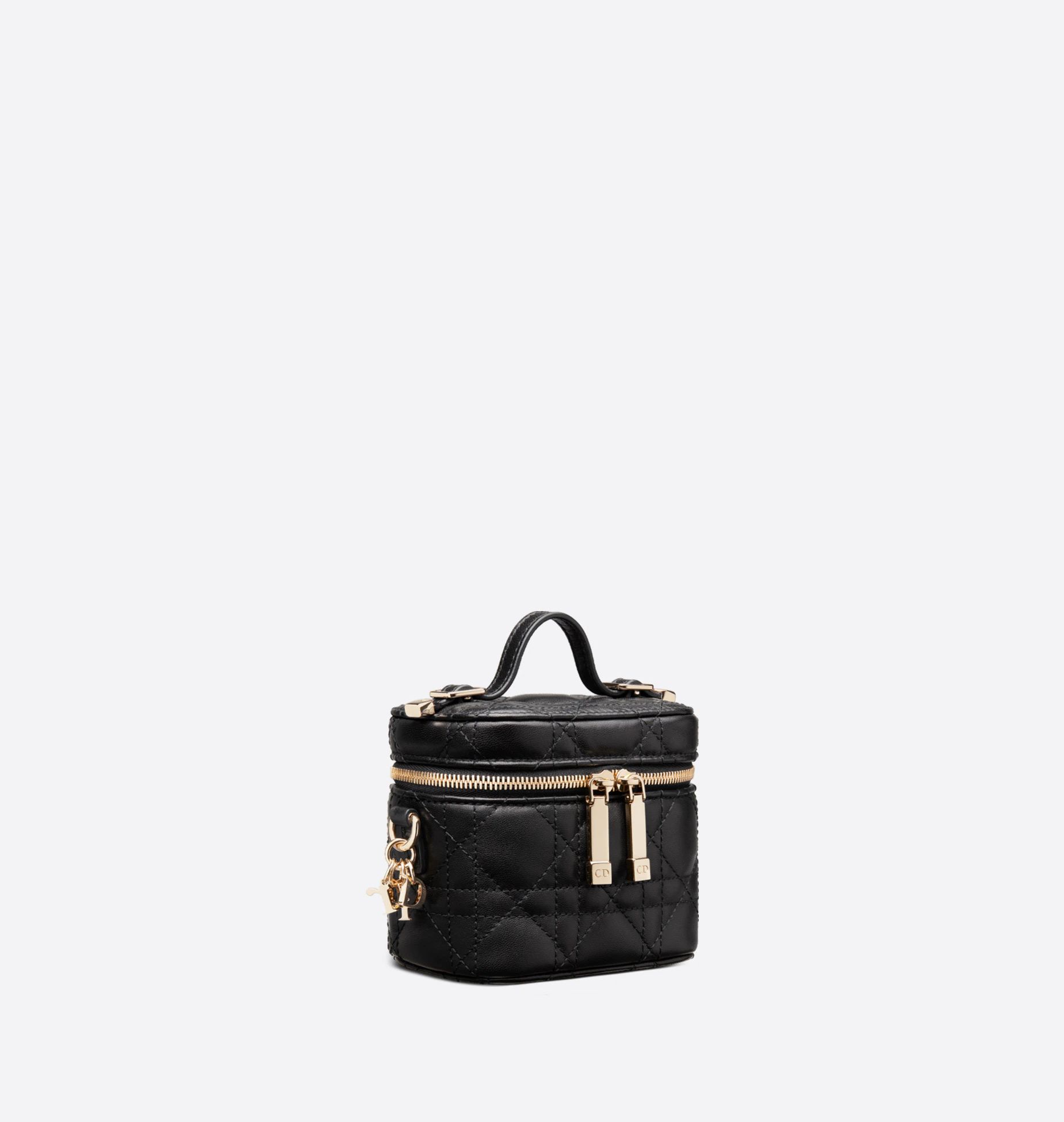 Micro Lady Dior Vanity Case Black Cannage Lambskin