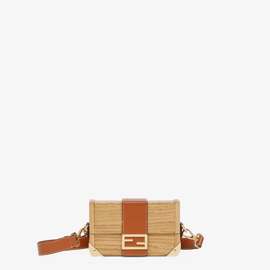 BAGUETTE TRUNK MINI Natural wood bag