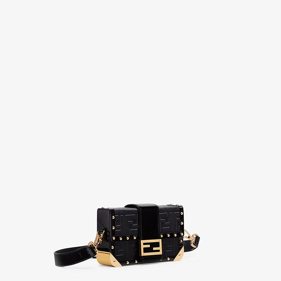 BAGUETTE TRUNK MINI Black leather bag