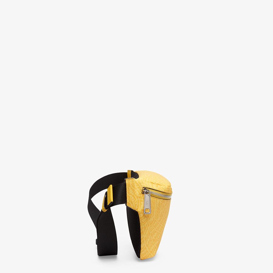 BELT BAG Yellow fabric belt bag