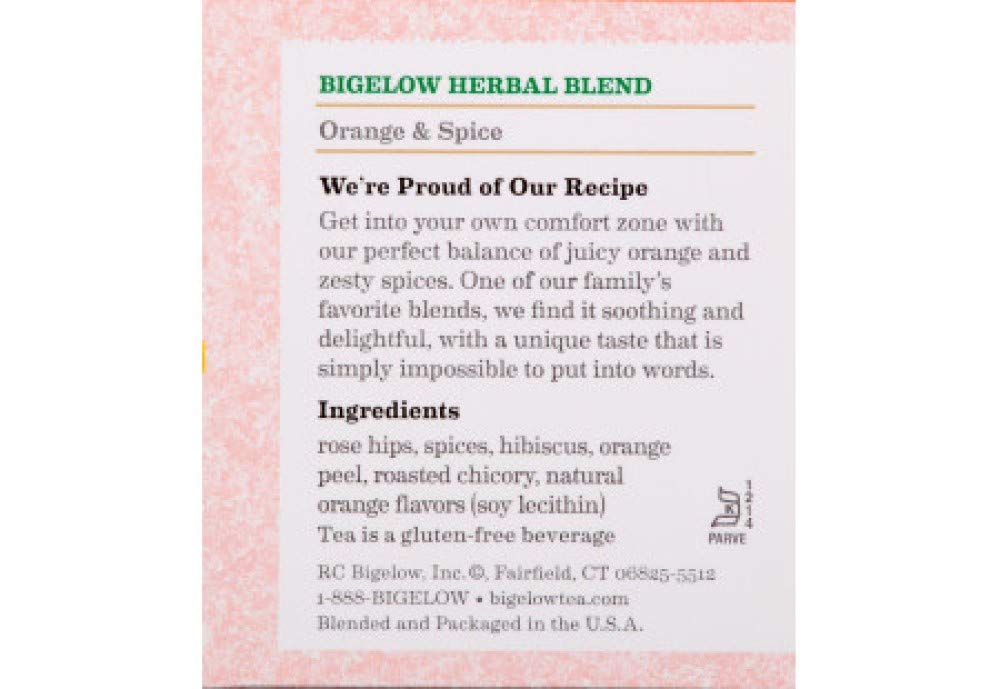 Bigelow Tea Lemon Ginger plus Probiotics Herbal Tea, Caffeine Free Tea with Lemon and Ginger, 18 Count Box (Pack of 6), 108 Total Tea Bags