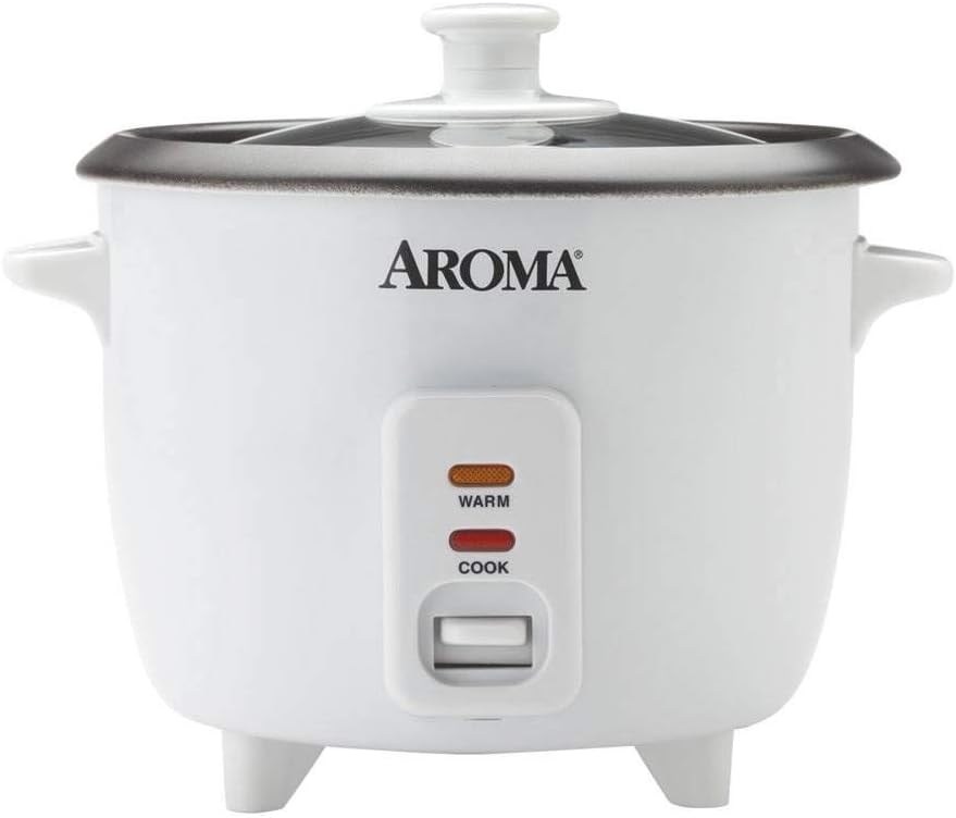 AROMA® 6-Cup(cooked) / 1.3Qt. Select Stainless™ Rice Cooker, Stainless Steel Inner Pot (ARC-753SG)