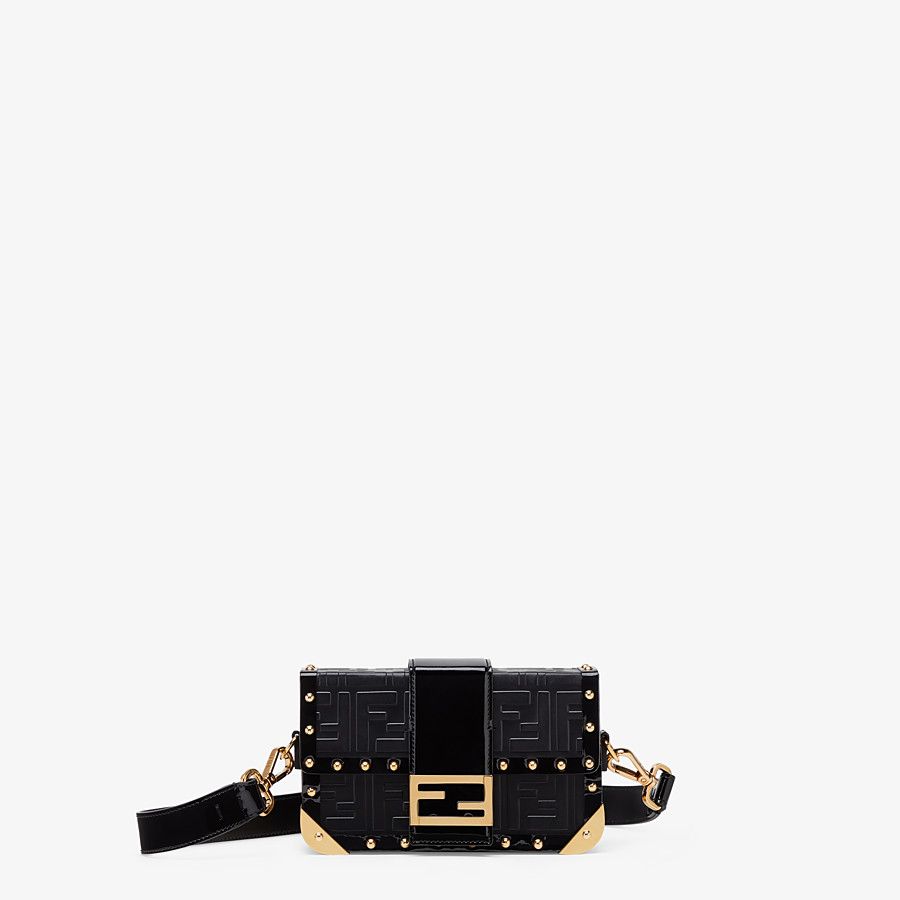 BAGUETTE TRUNK MINI Black leather bag