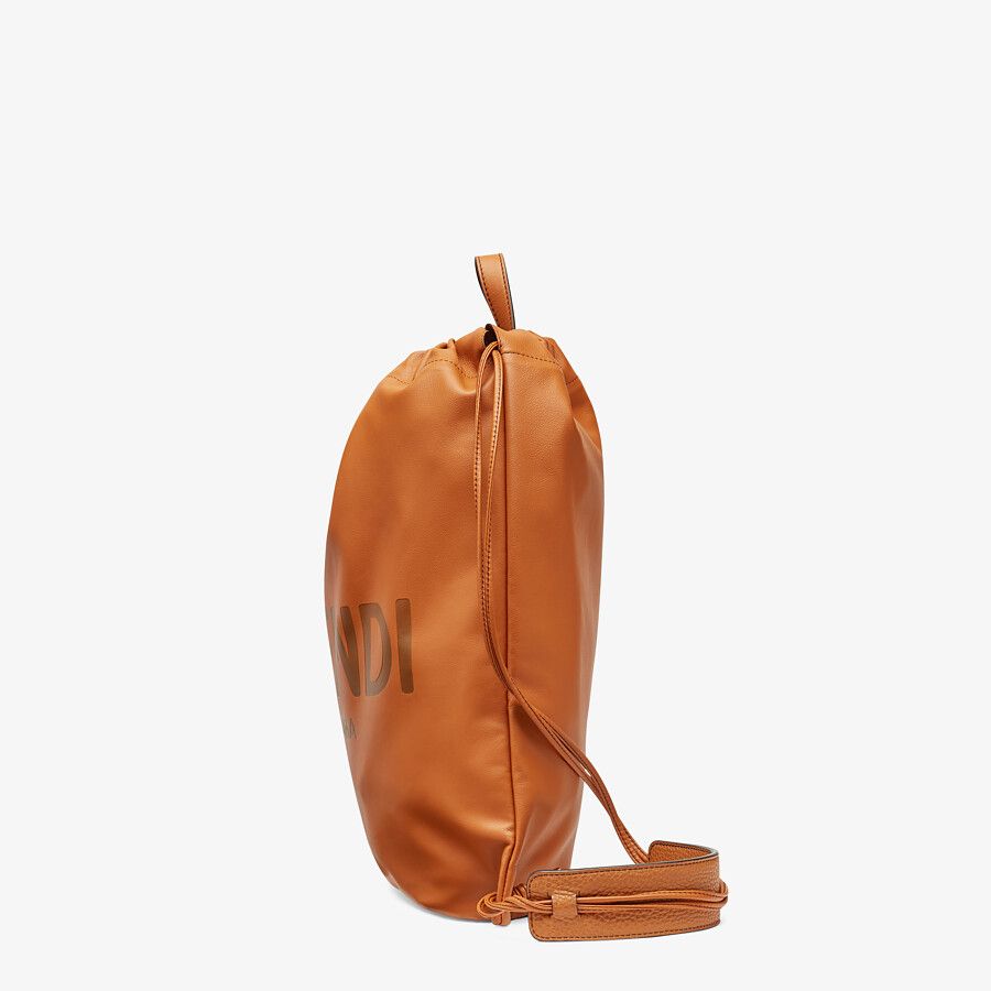 BACKPACK Brown leather backpack
