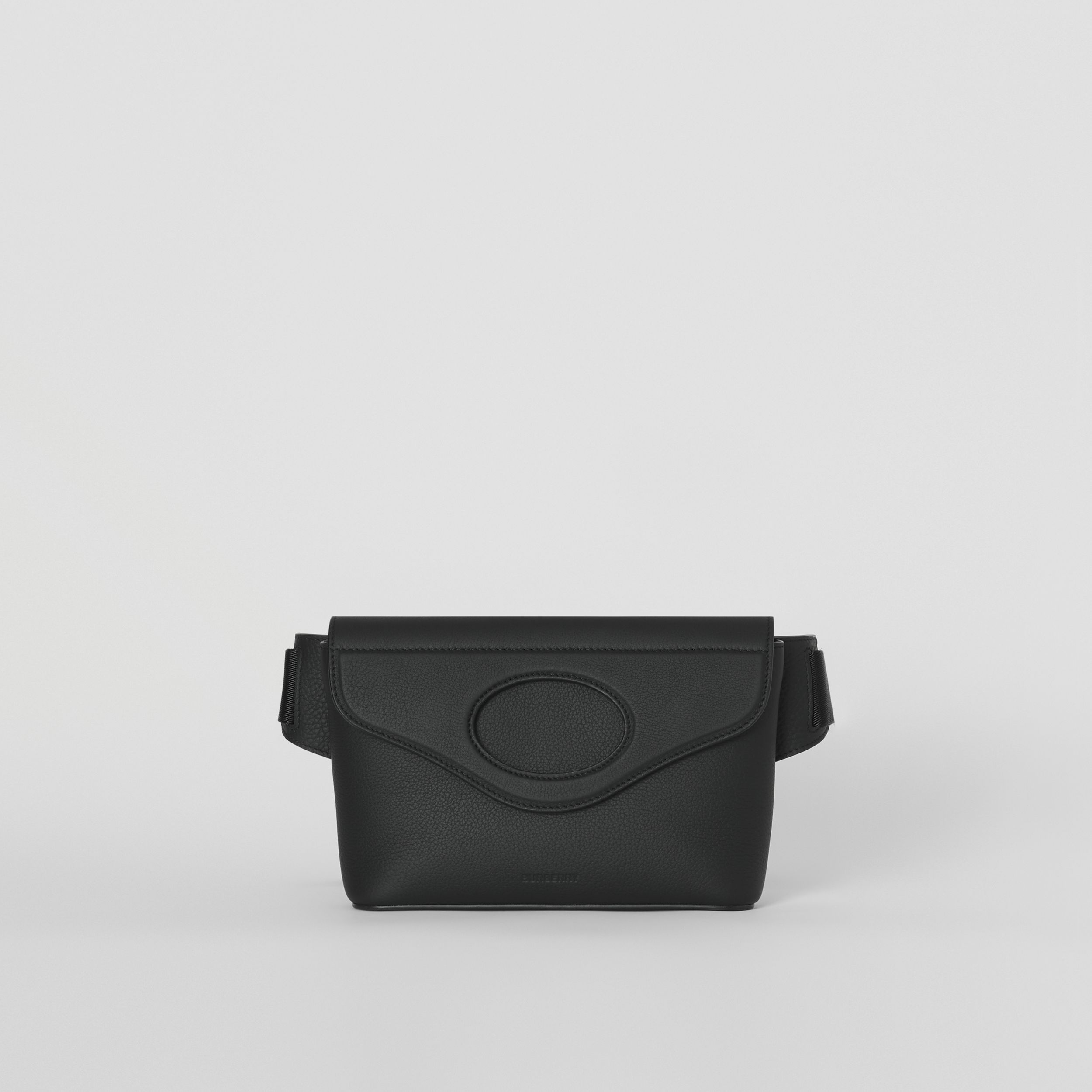 Grainy Leather Pocket Bum Bag