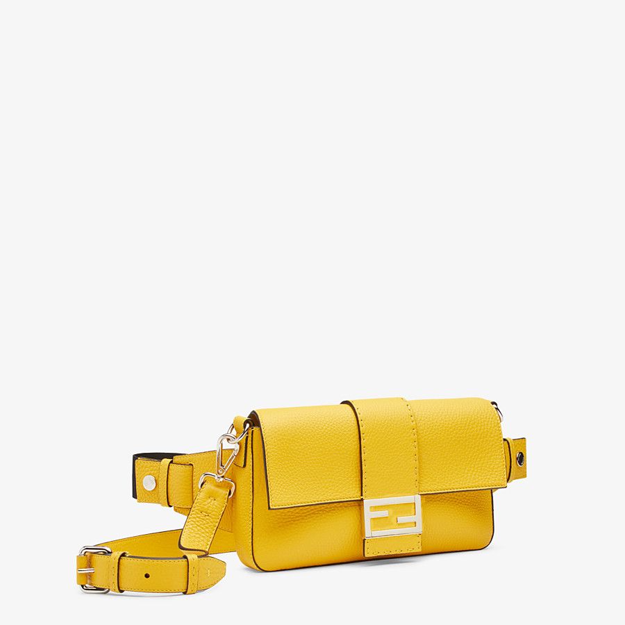 BAGUETTE Yellow leather bag