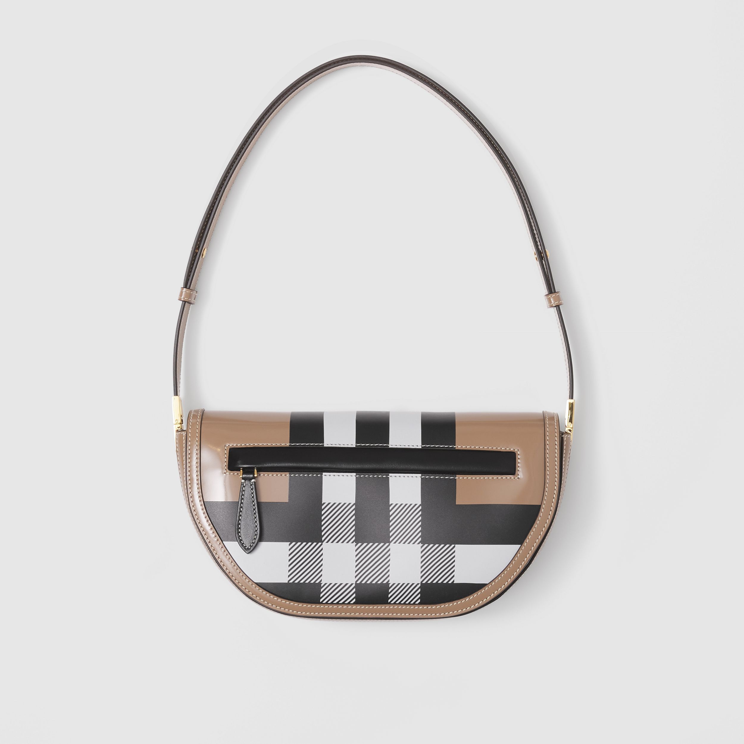 Small Check Leather Olympia Bag