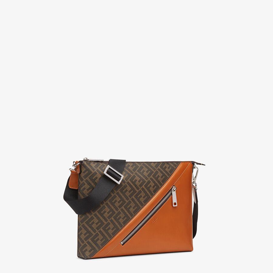 MESSENGER Brown fabric bag
