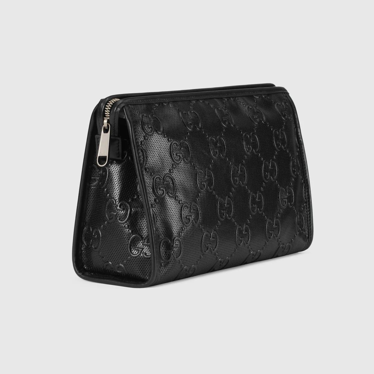 GG embossed cosmetic case