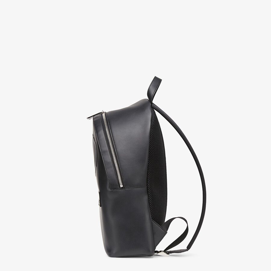 BACKPACK Black leather backpack