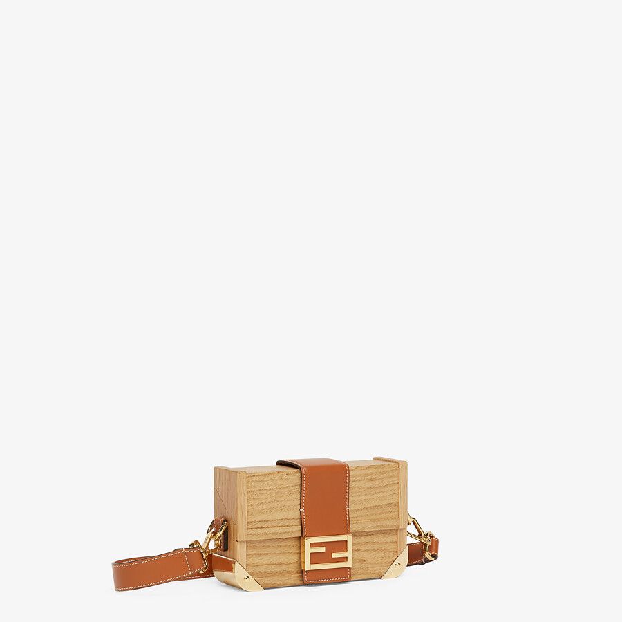 BAGUETTE TRUNK MINI Natural wood bag