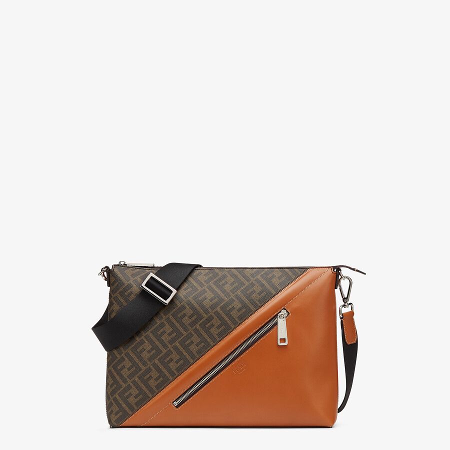 MESSENGER Brown fabric bag