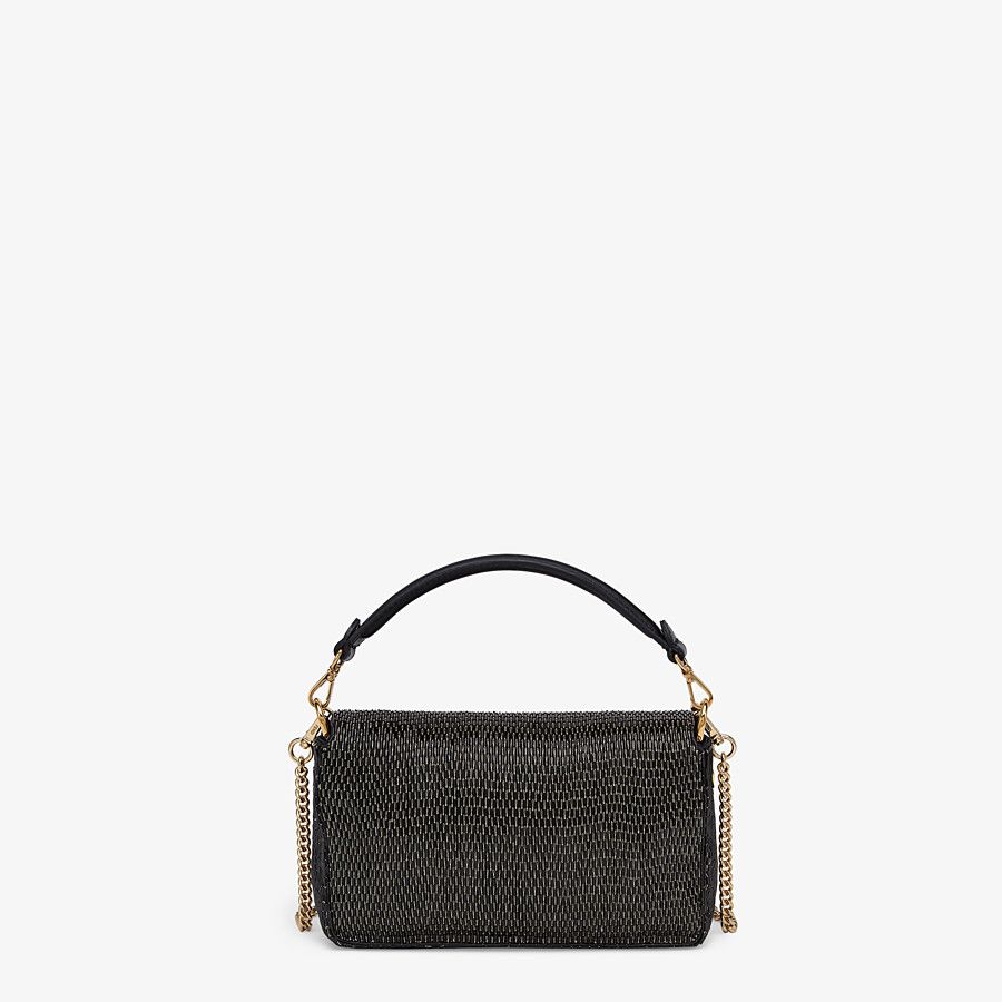 BAGUETTE Black leather bag