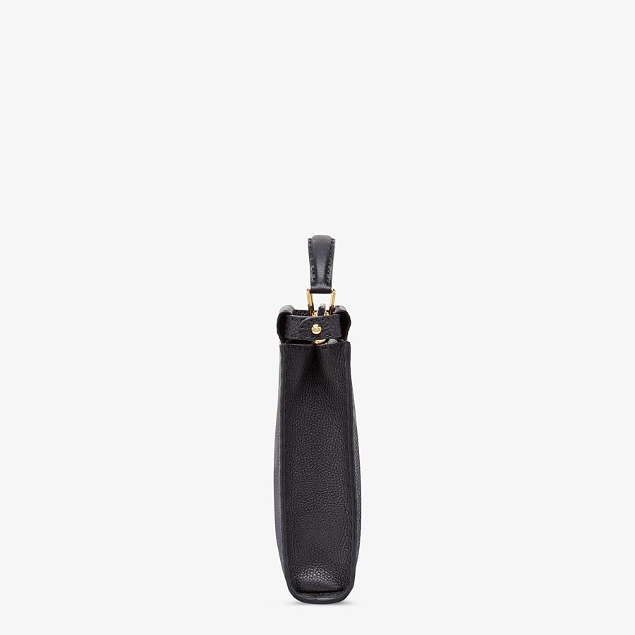 PEEKABOO FIT Black Roman leather bag