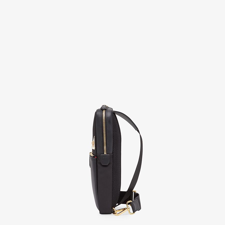 BELT BAG Black nylon one-shoulder backpack