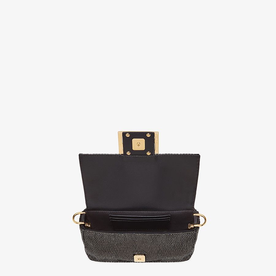 BAGUETTE Black leather bag