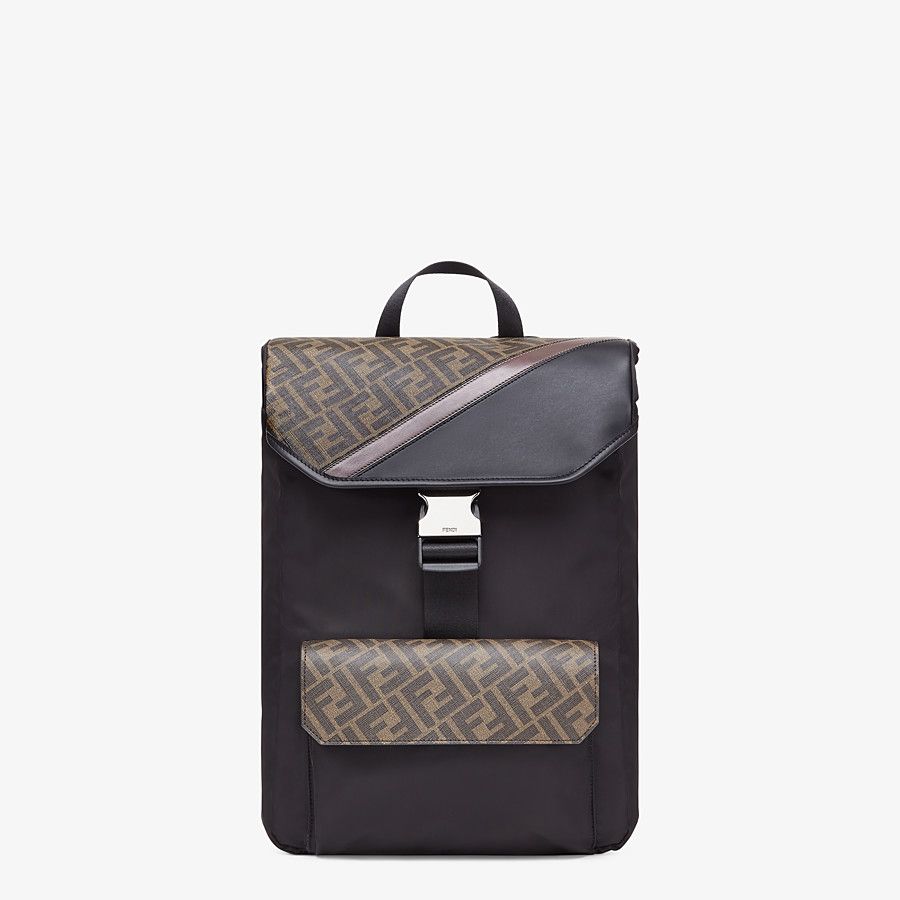 BACKPACK Black nylon backpack
