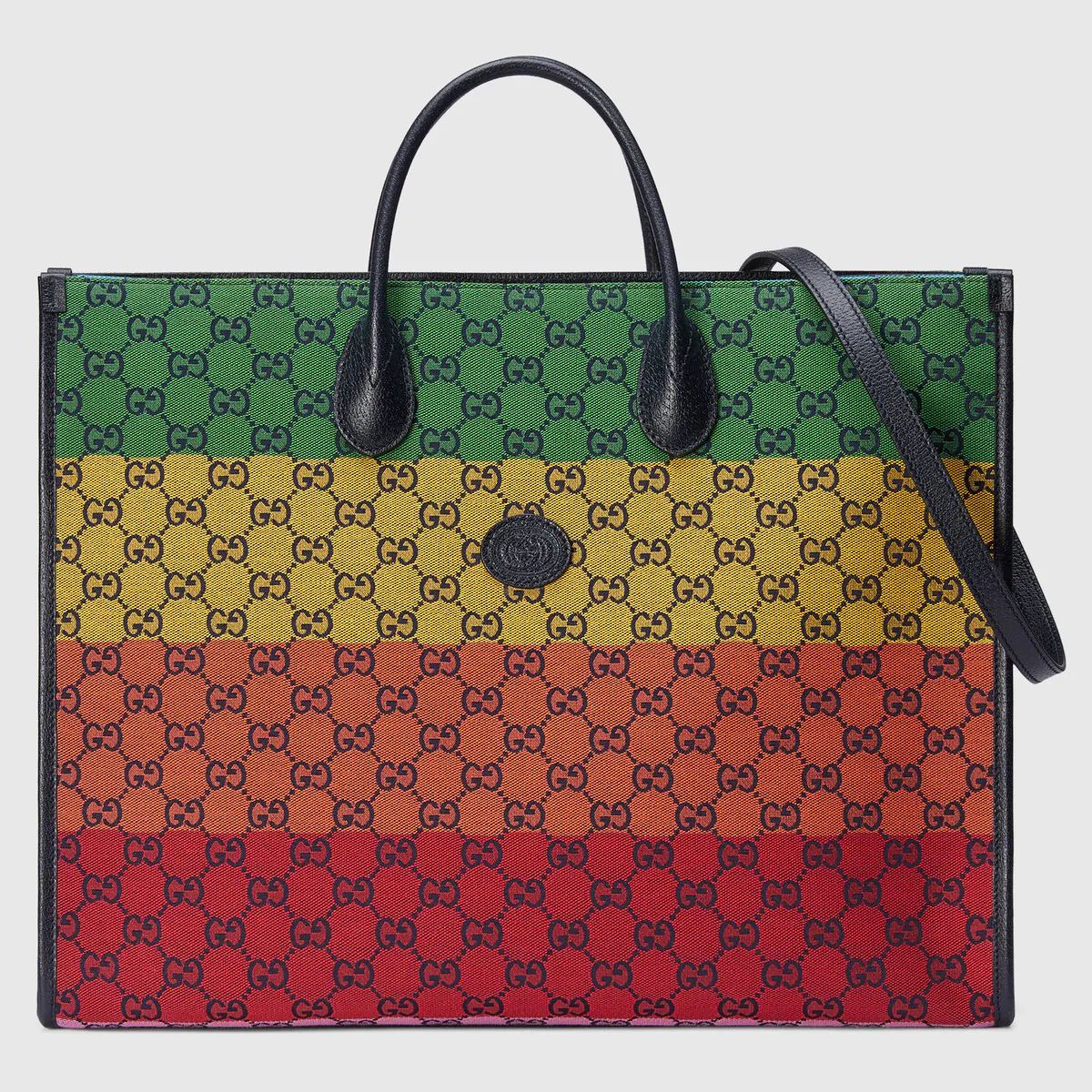 GG Multicolour large tote bag