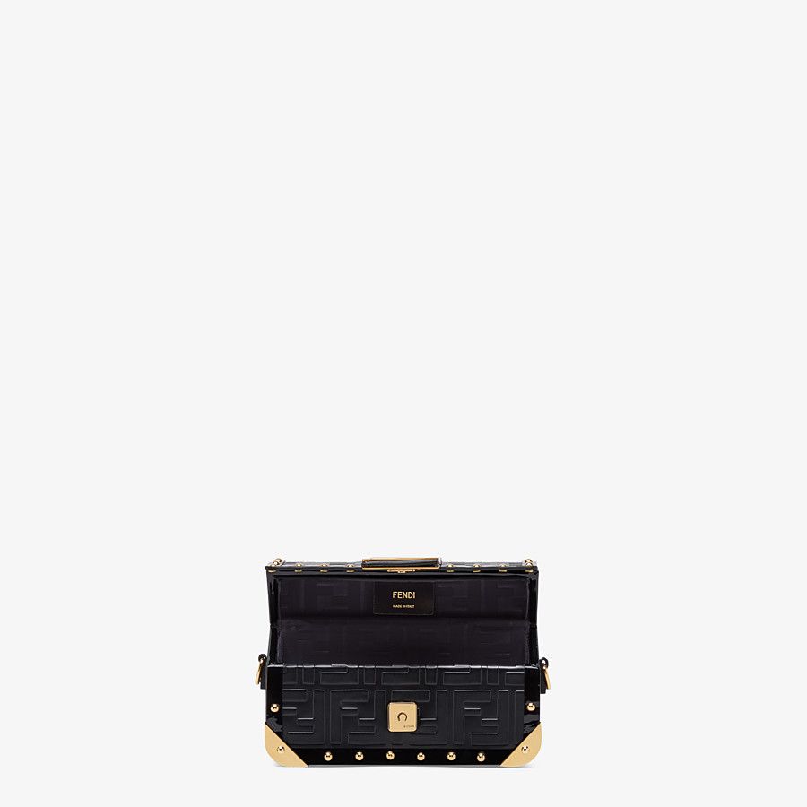 BAGUETTE TRUNK MINI Black leather bag
