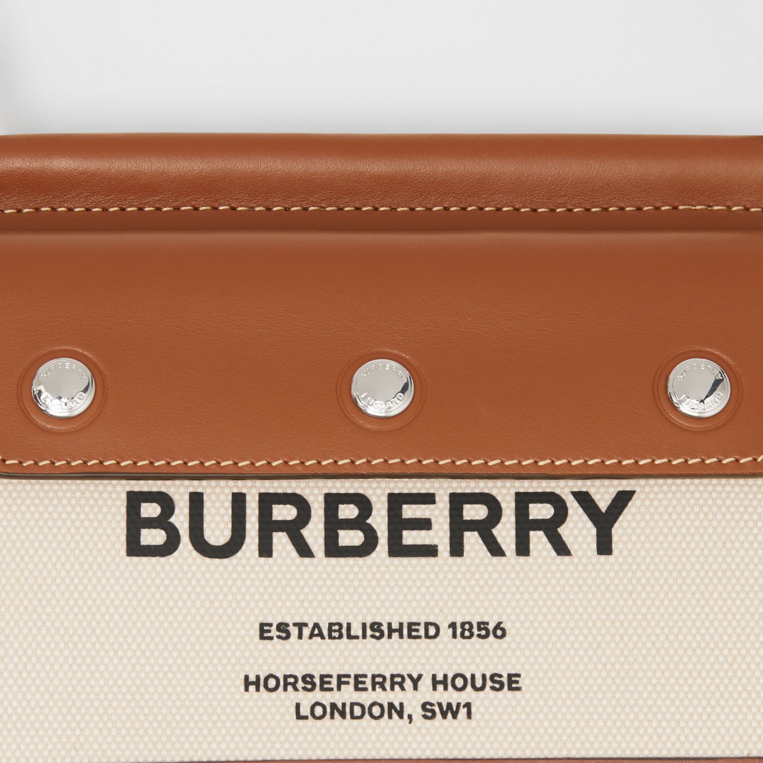 Mini Horseferry Print Title Bag with Pocket Detail