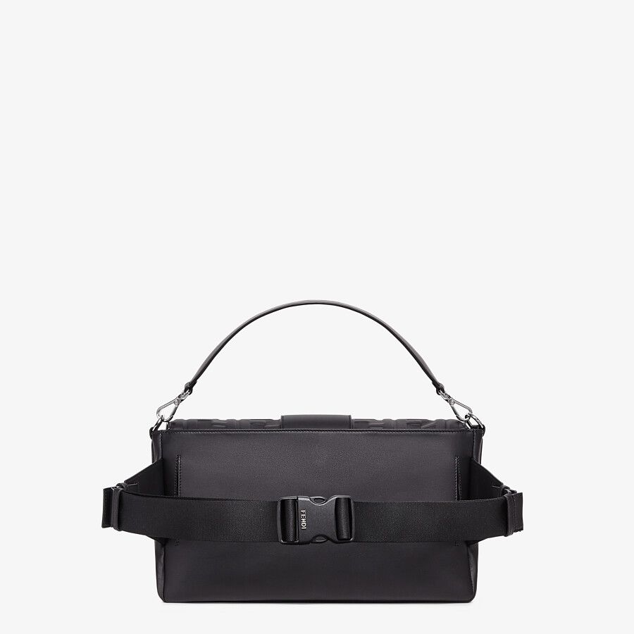 BAGUETTE LARGE Black nappa leather bag