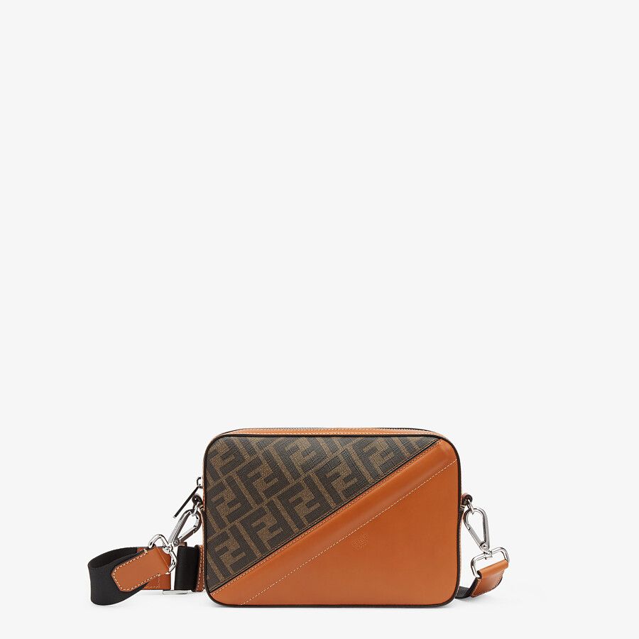 CAMERA CASE Brown fabric bag
