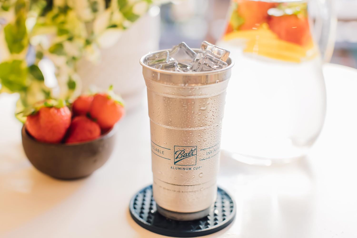 Ball Aluminum Cup Recyclable Party Cups, 20 oz. Cup, 30 Cups Per Pack