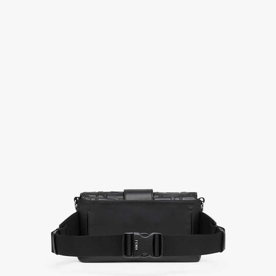 BAGUETTE Black nappa leather bag