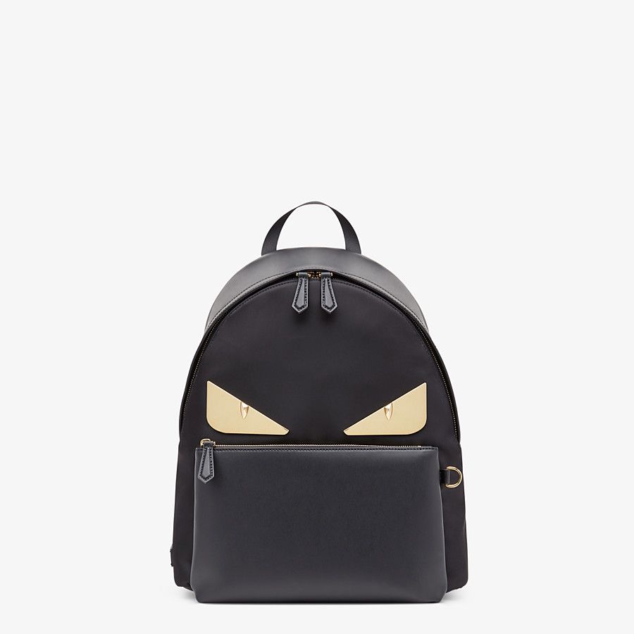 BACKPACK Black nylon backpack