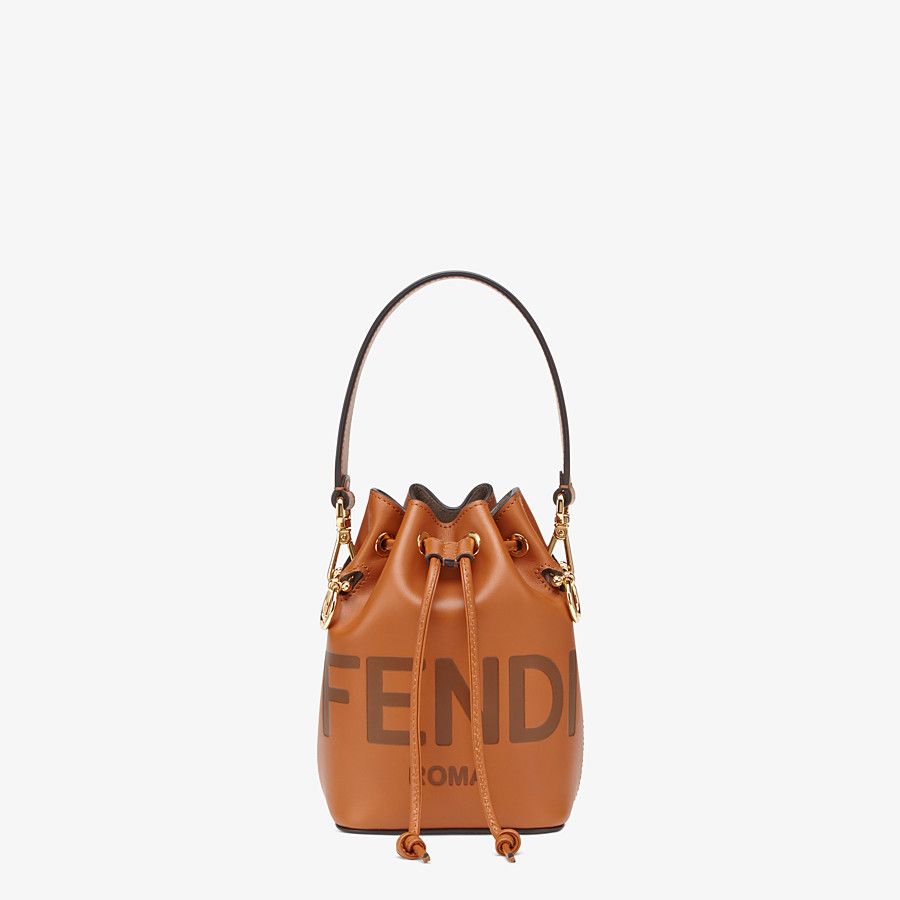 MON TRESOR Brown leather mini-bag