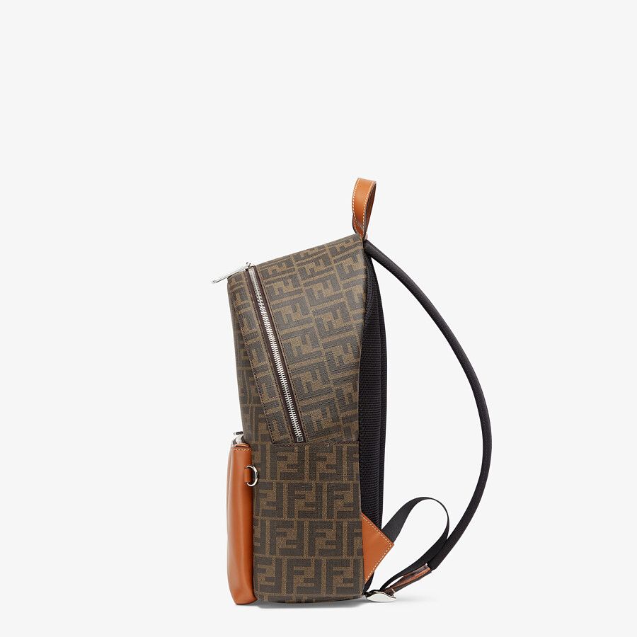 BACKPACK Brown fabric backpack