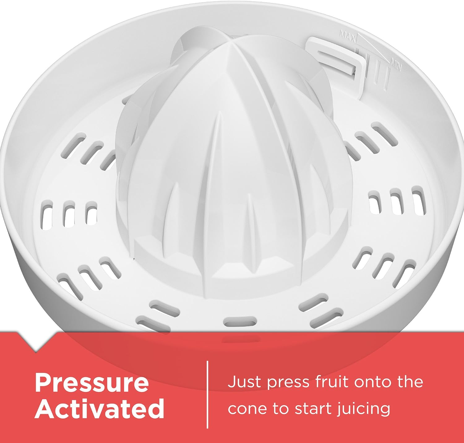 BLACK+DECKER 32oz Electric Citrus Juicer, CJ625, Pressure Activated, Adjustable Pulp Control, Dishwasher-Safe